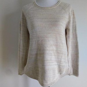 JEANNE PIERRE | Pullover Sweater in Beige + White